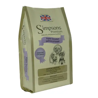 Simpsons Premium Dry Dog Food Economy Packs 2 x 12kg - Sensitive Puppy Salmon & Potato