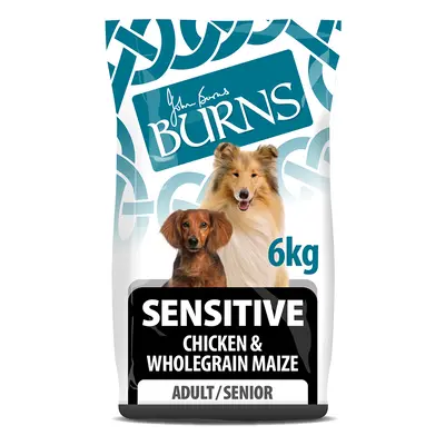 Burns Adult & Senior Sensitive - Chicken & Wholegrain Maize - 6kg