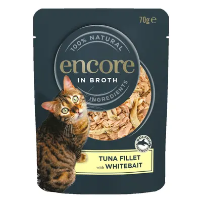 Encore Cat Broth Pouch Saver Pack 48 x 70g - Tuna with Whitebait