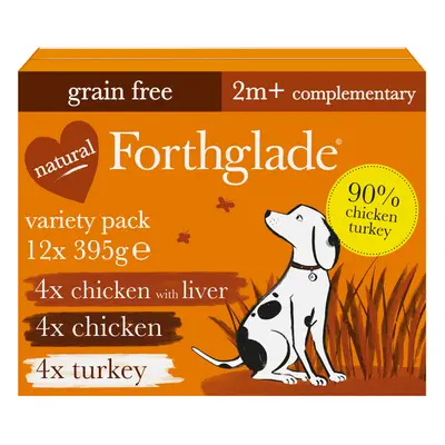 Forthglade Just 90% Grain-Free Adult Dog - Just Poultry - 12 x 395g