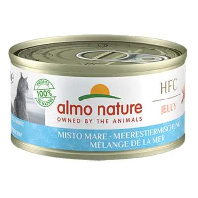 Almo Nature HFC Natural Cans Saver Pack for Cats 24 x 70g - Seafood Mix