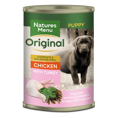 Natures Menu Original Cans Puppy Chicken with Turkey - 12 x 400g