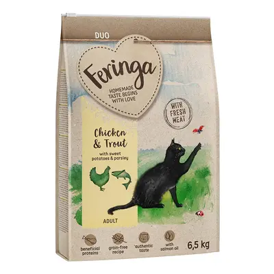 Feringa Dry Cat Food Economy Packs - Adult Duo Chicken with Trout (2 x 6.5kg)