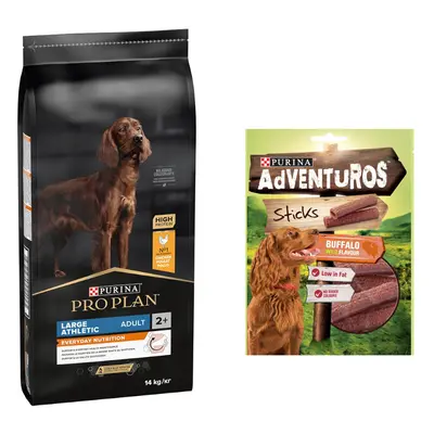 Purina Pro Plan Dry Dog Food + 120g AdVENTuROS Dog Treats Free! * - Large Athletic Adult Everyda