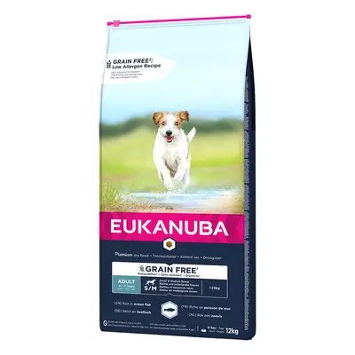 Eukanuba Grain-Free Small & Medium Breed Adult with Ocean Fish - 12kg