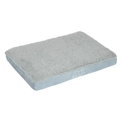 Rectangular Memory Foam Dog Bed - Grey - 100 x 65 x 9.5 cm (L x W x H)