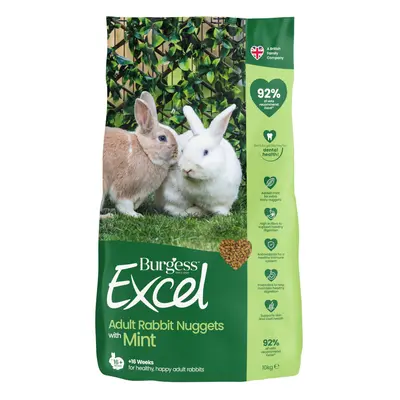 Burgess Excel Adult Rabbit Nuggets with Mint - 10kg