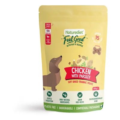 Naturediet Feel Good Soft Baked Training Treats - Chicken with Parsley - 100g