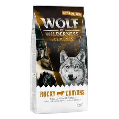 Wolf of Wilderness Adult "Rocky Canyons" Free-Range Beef - Economy Pack: 2 x 12kg