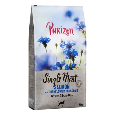 Purizon Single Meat Adult Dog - Grain-Free Salmon with Cornflower Blossoms - 12kg