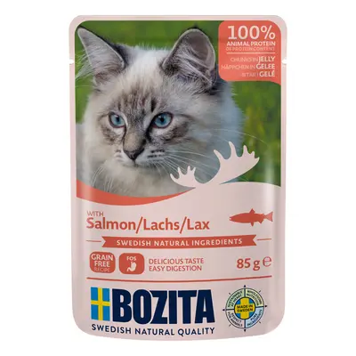 Bozita Chunks in Jelly Pouches 24 x 85g - Salmon