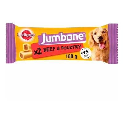 Pedigree Jumbone Medium - Beef & Poultry - Saver Pack: 12 x 180g (24 Snacks)