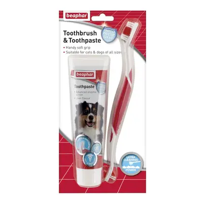 Beaphar Toothbrush & Toothpaste - Toothbrush & Toothpaste Kit