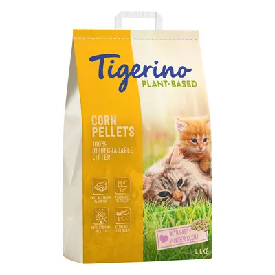 Tigerino Plant-Based Litter Corn Pellets - Baby Powder Scent - 7l