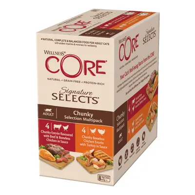 Wellness Core Signature Selects Adult Wet Cat Food - Chunky Selection (8 x 79g)