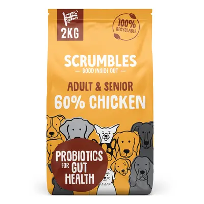 Scrumbles Adult & Senior Chicken Dry Dog Food - 2kg