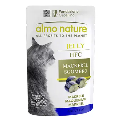 Almo Nature HFC Jelly Pouches for Cats Saver Pack 24 x 55g - Mackerel