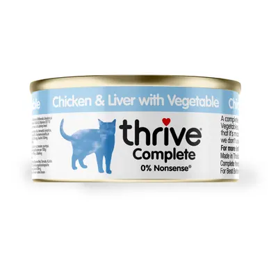 Thrive Complete Adult - Chicken & Chicken Liver With Veg - Saver Pack: 24 x 75g