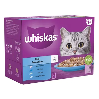 Whiskas 1+ Fish Favourites in Jelly - 80 x 85g