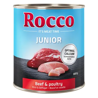 Rocco Junior Saver Pack 24 x 800g - Poultry with Beef