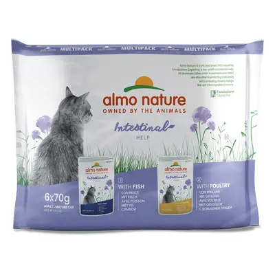 Almo Nature Holistic Intestinal Help Pouches 70g - Saver Pack: Mixed Pack (12 x 70g)