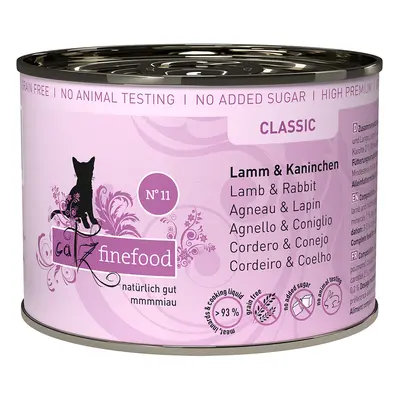 Catz finefood Can Saver Pack 12 x 200g - Lamb & Rabbit