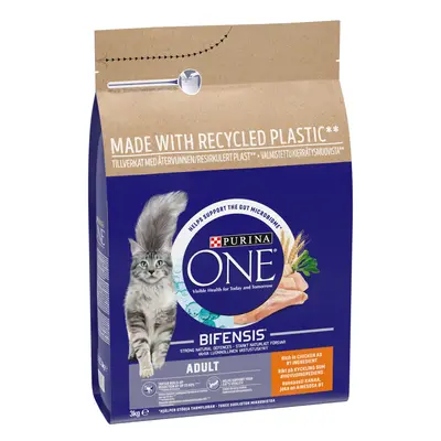 PURINA ONE Adult Chicken & Whole Grains Dry Cat Food - 3kg