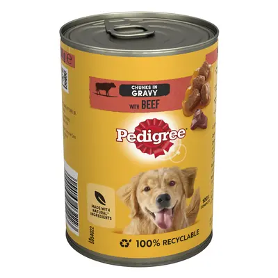 Pedigree Adult Classic 12 x 400g - Beef in Gravy