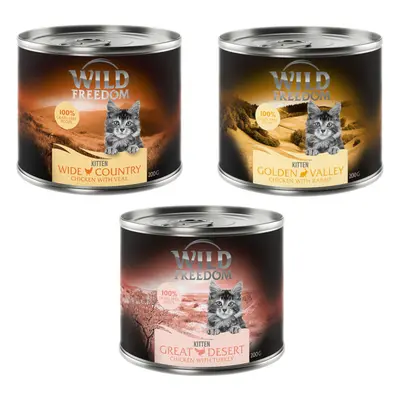 Wild Freedom Kitten Saver Pack 12 x 200g - Mixed Pack (3 Varieties)