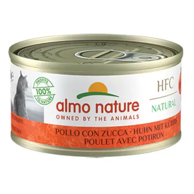 Almo Nature HFC Natural Cans Saver Pack for Cats 24 x 70g - Chicken & Pumpkin