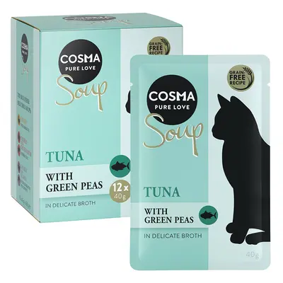 Cosma Soup Saver Pack 24 x 40g - Tuna with Green Peas