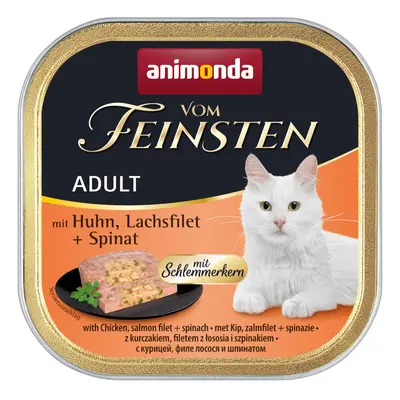 Animonda vom Feinsten Adult Tasty Fillings 6 x 100g - Chicken, Salmon Fillet & Spinach