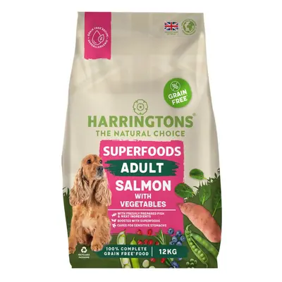 Harringtons Adult Grain Free with Superfoods Dry Dog Food - Salmon - 12kg