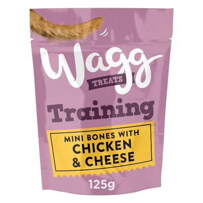 Wagg Training Treats Mini Bones with Chicken & Cheese - Saver Pack: 7 x 125g