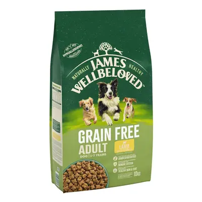 James Wellbeloved Grain Free Adult Dog Hypoallergenic Lamb & Vegetables - Economy Pack: 2 x 10kg