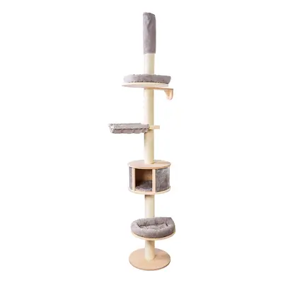 Natural Paradise Ceiling Cat Tree - Magnolia - Light Grey