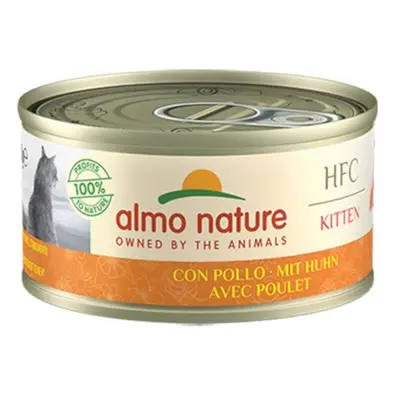 Almo Nature HFC Natural Cans Saver Pack for Cats 24 x 70g - Kitten Chicken