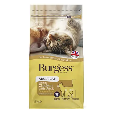 Burgess Adult Cat Rich in Chicken with Duck - 1.5kg