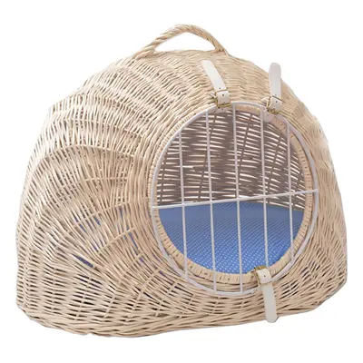 Aumüller Wicker Basket with Cushion - 50 x 39 x 44 cm (L x W x H)