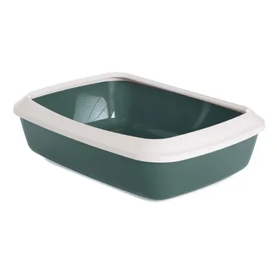 Savic Iriz Cat Litter Tray with Protective Edge - 42cm - Nordic Green