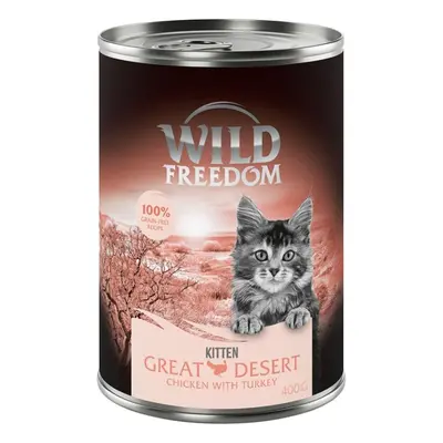 Wild Freedom Kitten 6 x 400g - Great Desert - Turkey & Chicken