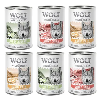 Wolf of Wilderness Wet Dog Food – 10% Off! * - Adult With lots of fresh poultry Mixed Pack: 2x S