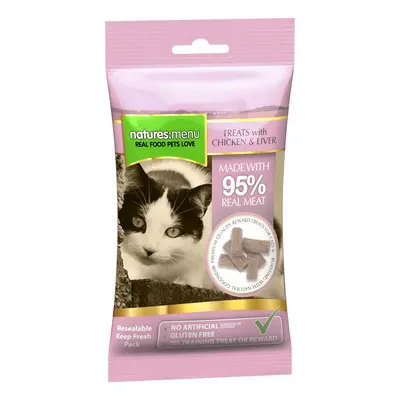 Natures Menu Original Cat Treats with Chicken & Liver - Saver Pack: 3 x 60g