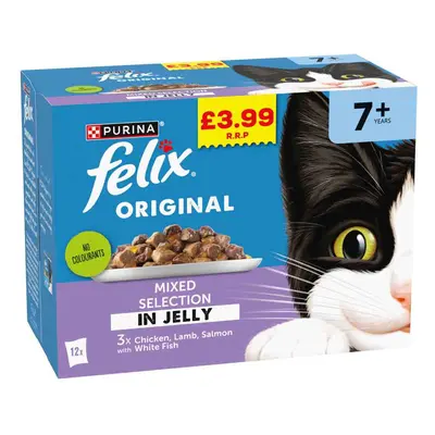 Felix Senior Original Pouches - Saver Pack: Mixed Selection (24 x 85g)