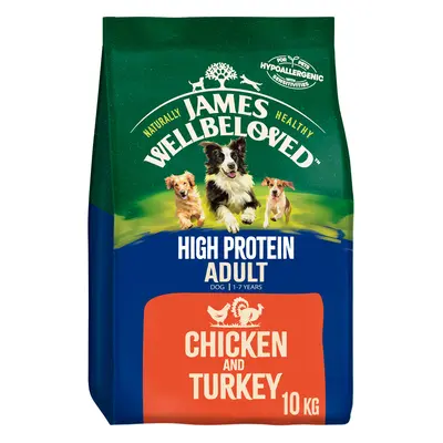 James Wellbeloved Adult Hypoallergenic High Protein - Chicken & Turkey - Economy Pack: 2 x 10kg