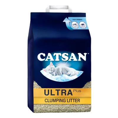 Catsan Ultra Plus Clumping Cat Litter - 3 x 5L