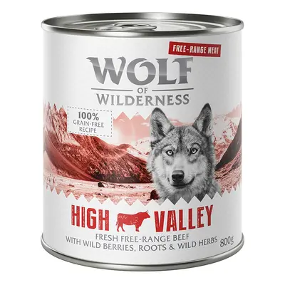 Wolf of Wilderness Adult "Free-Range" 6 x 800g - High Valley - Free-Range Beef