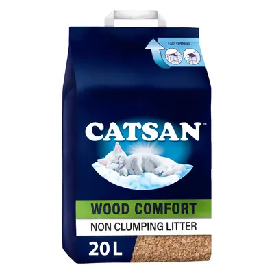 Catsan Wood Comfort - Economy Pack: 2 x 20l