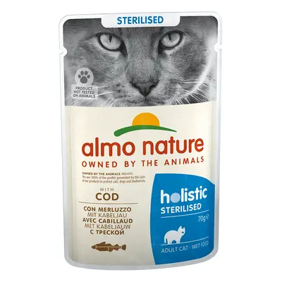 Almo Nature Holistic Sterilised Pouches 70g - Cod (6 x 70g)