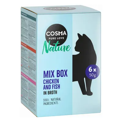 Cosma Nature Pouches Saver Pack 18 x 50g - Mixed Pack (6 Varieties)